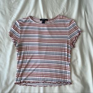 Striped Cropped Tee